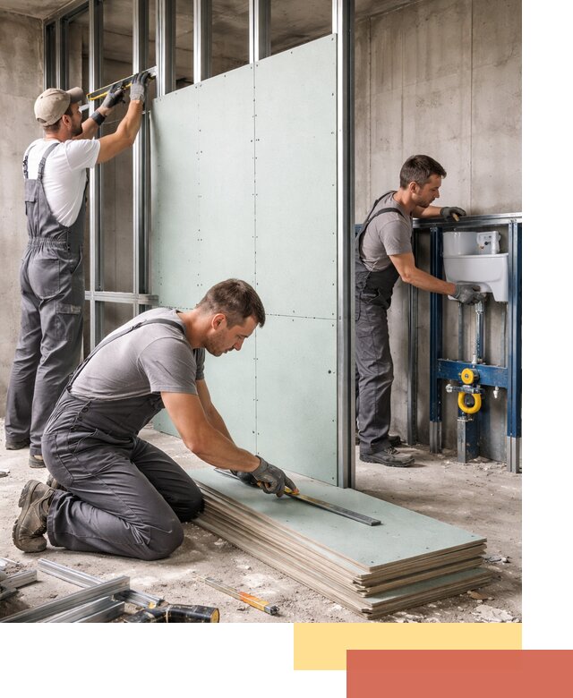 Монтаж и ремонт сантехнических перегородок в Сорочинске