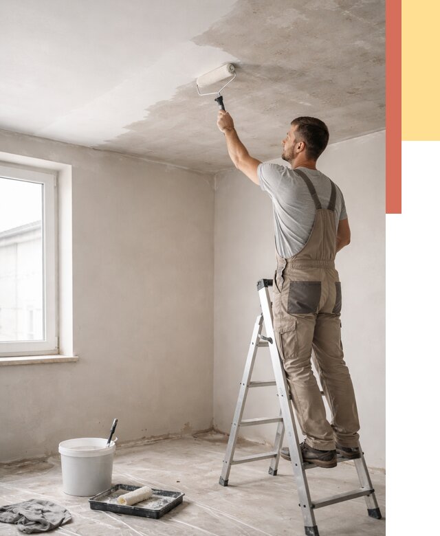 Грунтовка потолка в Сорочинске от 2582 руб. — быстро и недорого | ОТДЕЛОЧНИК-Срч