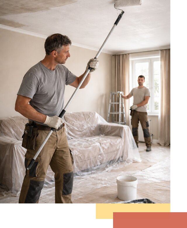 Грунтовка потолка в Сорочинске — подготовка под покраску и отделку