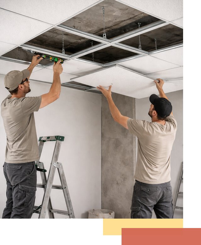 Монтаж потолка Армстронг под ключ в Сорочинске