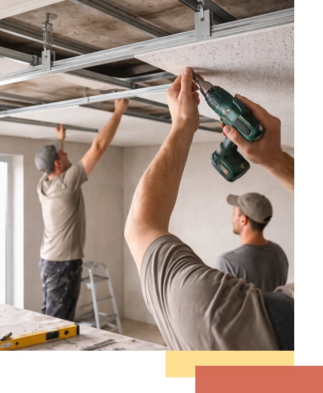 Монтаж акустического потолка в Сорочинске под ключ