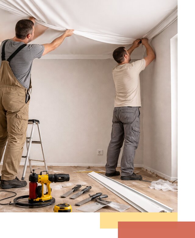 Монтаж ПВХ натяжного потолка в Сорочинске качественно и быстро