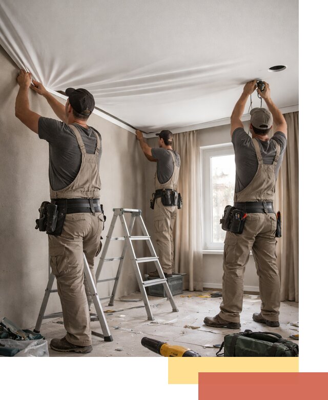 Монтаж матового натяжного потолка в Сорочинске качественно и быстро