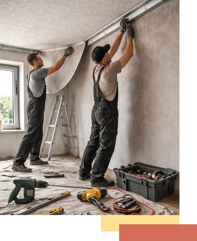 Монтаж фактурного натяжного потолка в Сорочинске качественно и быстро