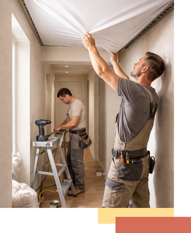 Монтаж натяжного потолка в прихожей в Сорочинске