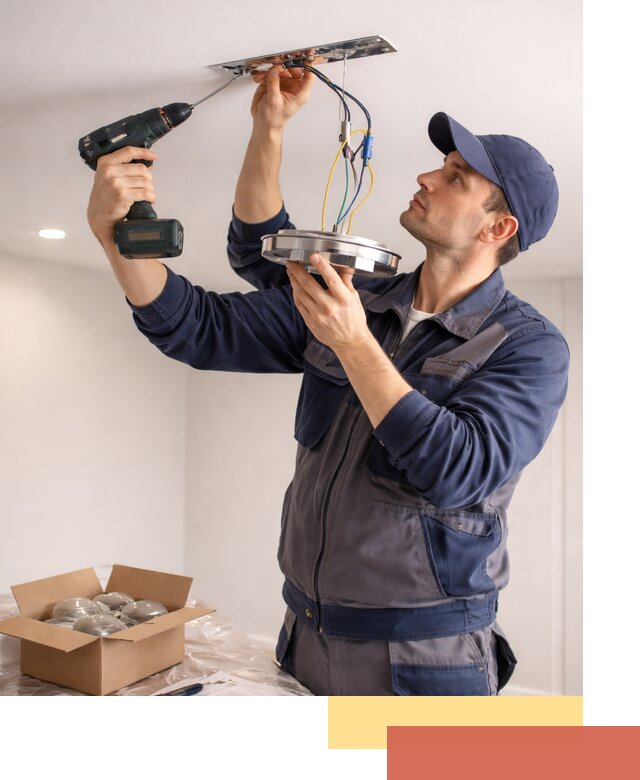 Установка люстры в натяжной потолок в Сорочинске