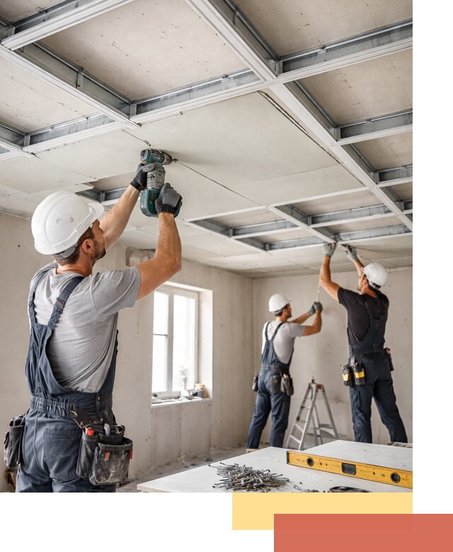 Кессонный потолок из гипсокартона под ключ в Сорочинске