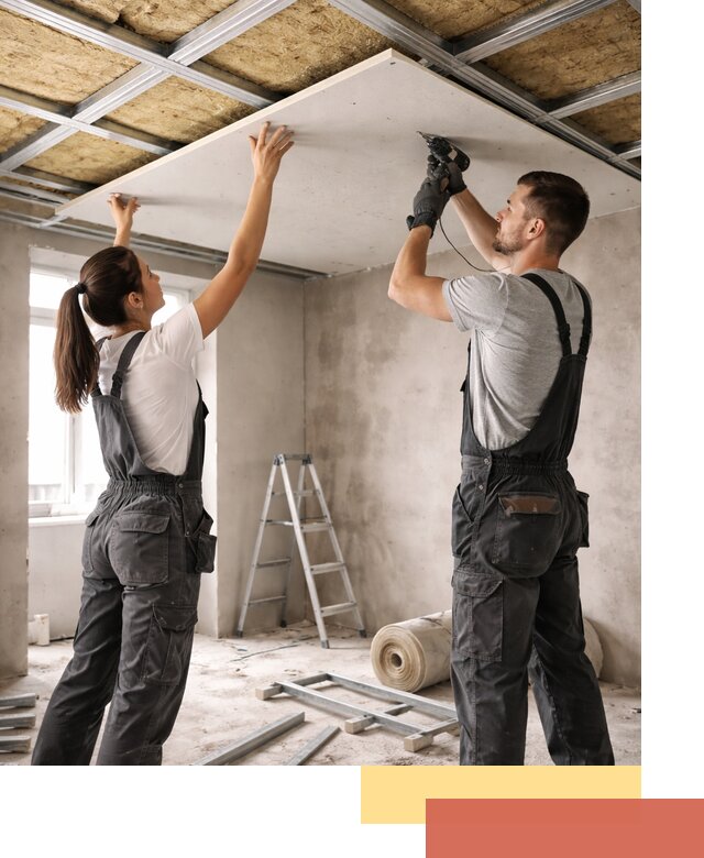 Звукоизоляция потолка из ГКЛ в Сорочинске профессионально и надежно