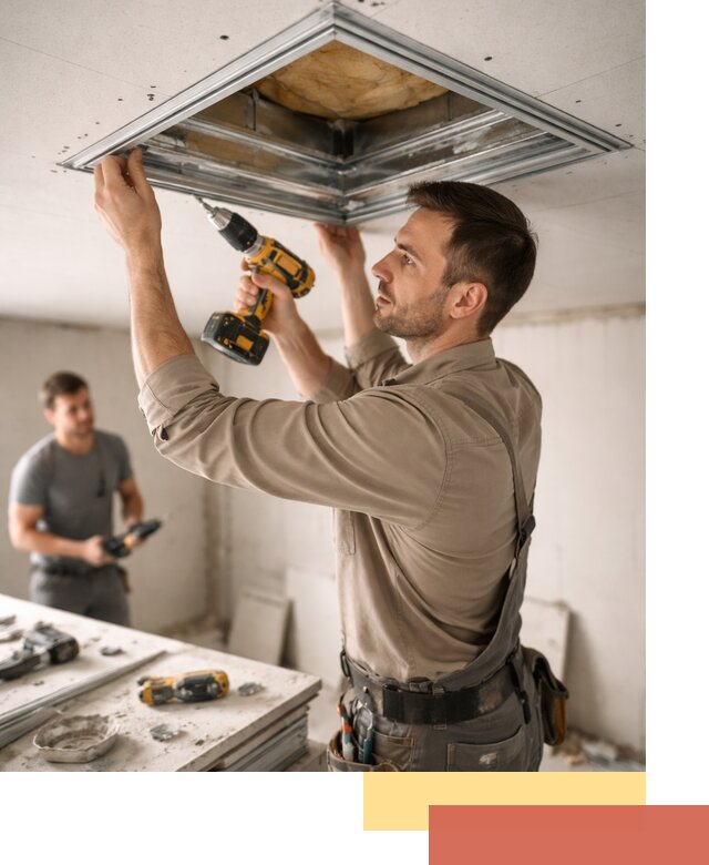 Монтаж люка в потолок из ГКЛ в Сорочинске