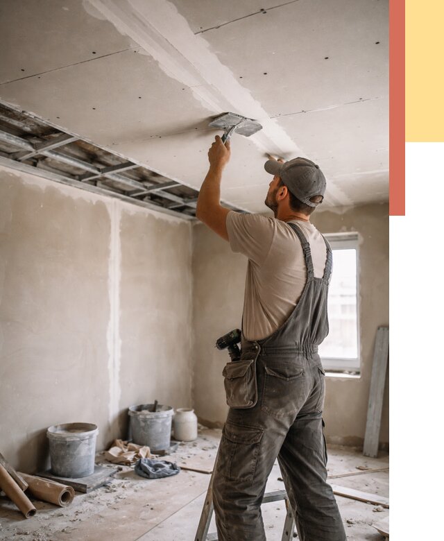 Ремонт потолка из гипсокартона в Сорочинске от 671 руб./м² — быстро и недорого | ОТДЕЛОЧНИК-Срч