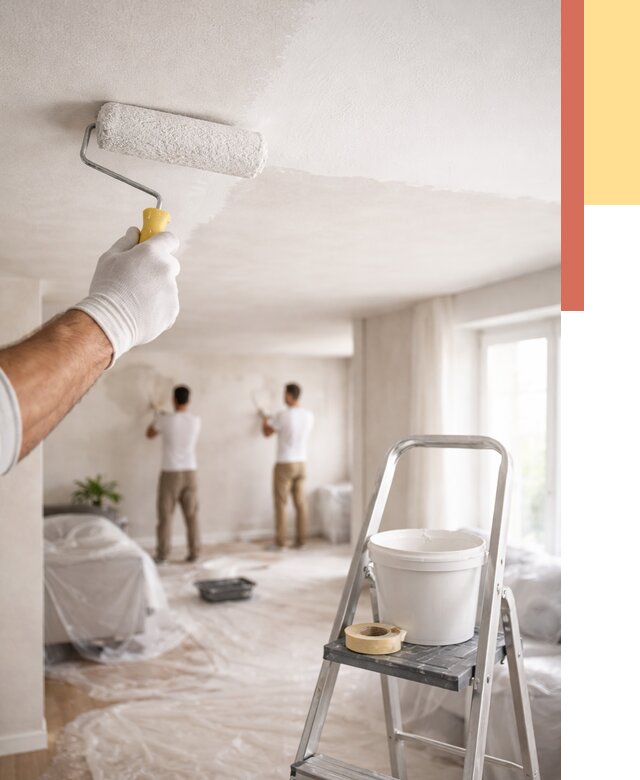 Покраска потолка акриловой краской в Сорочинске от 2582 руб. | ОТДЕЛОЧНИК-Срч