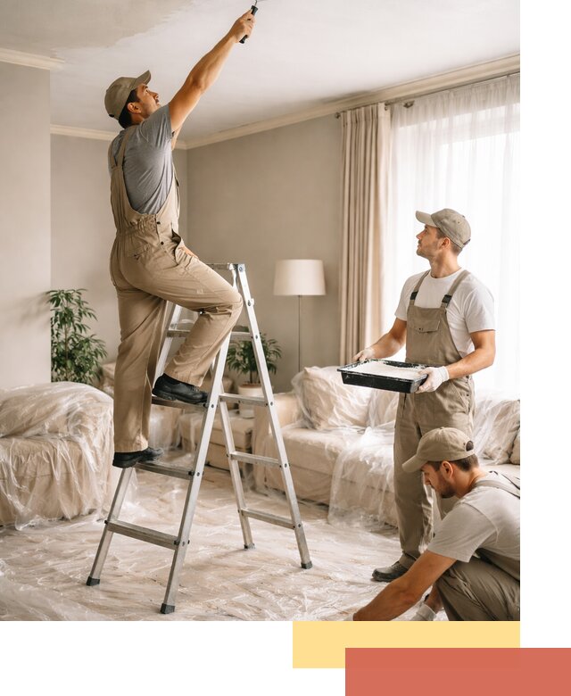 Покраска потолков акриловой краской в Сорочинске качественно и быстро