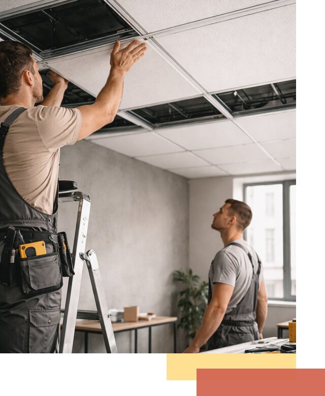 Монтаж потолочной плитки в Сорочинске качественно и в срок