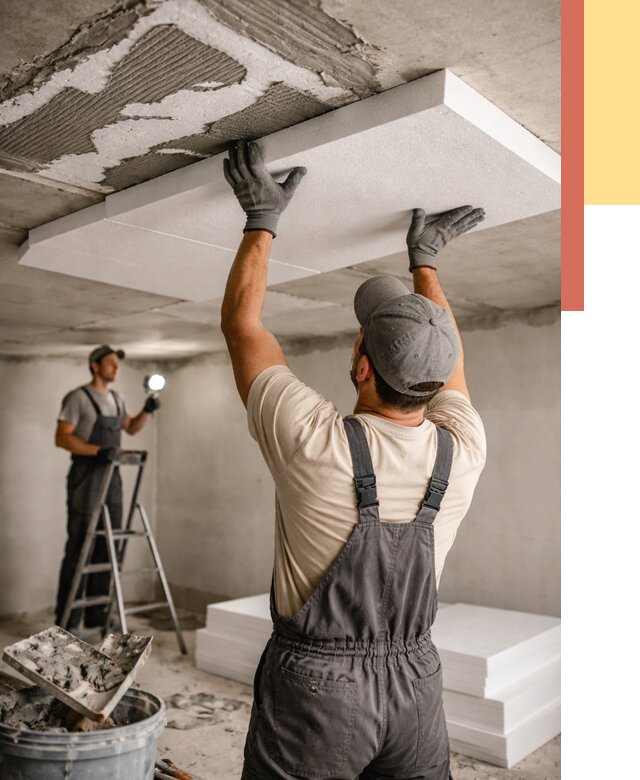 Утепление потолка пенопластом в Сорочинске от 4648 руб/м2 — недорого и быстро | ОТДЕЛОЧНИК-Срч