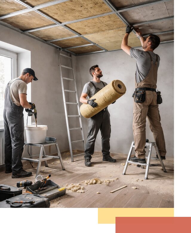 Шумоизоляция потолка в Сорочинске: профессиональный монтаж и отделка